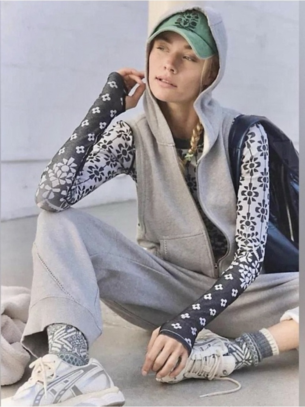 Free People x FP Movement Set Go Onesie Jumpsuit in Gray